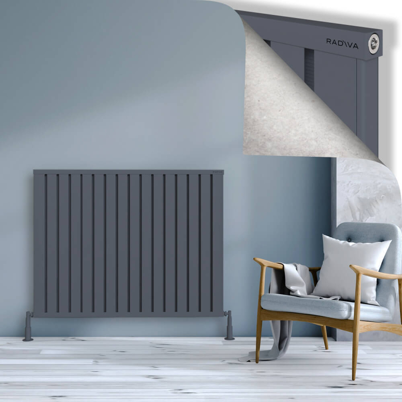 Obi Dekoratif Alüminyum Radyatör 1000x1284 Antrasit 