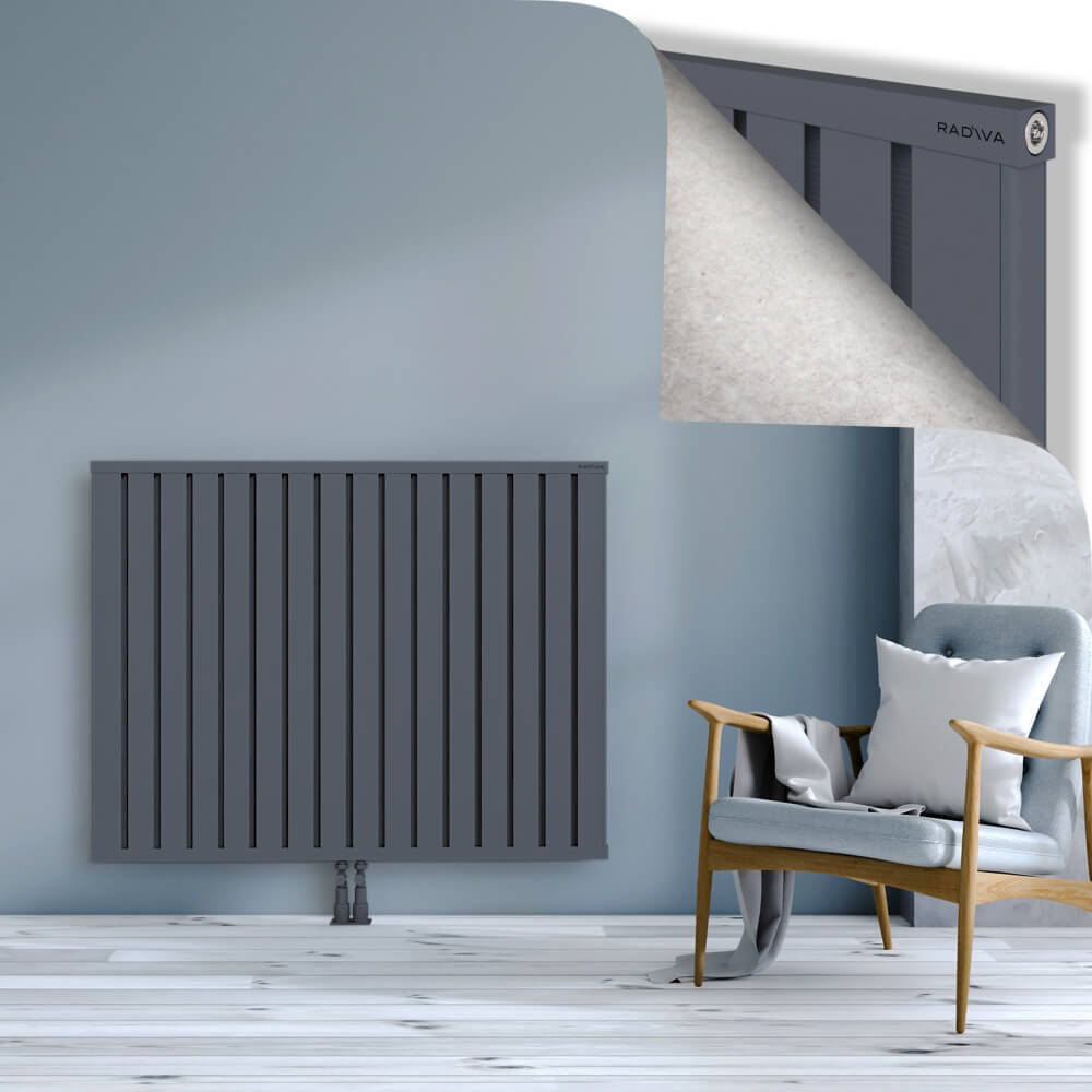 Obi Dekoratif Alüminyum Radyatör 1000x1284 Antrasit - 2