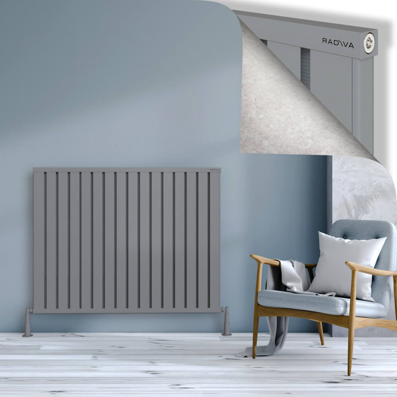 Obi Dekoratif Alüminyum Radyatör 1000x1284 Gri 