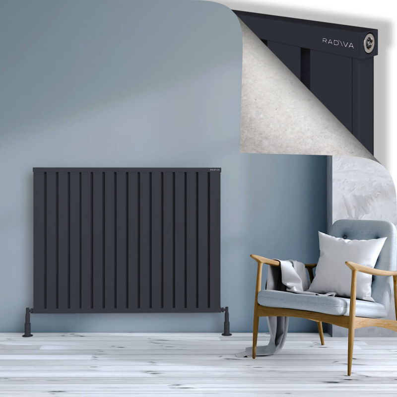 Obi Dekoratif Alüminyum Radyatör 1000x1284 Koyu Antrasit