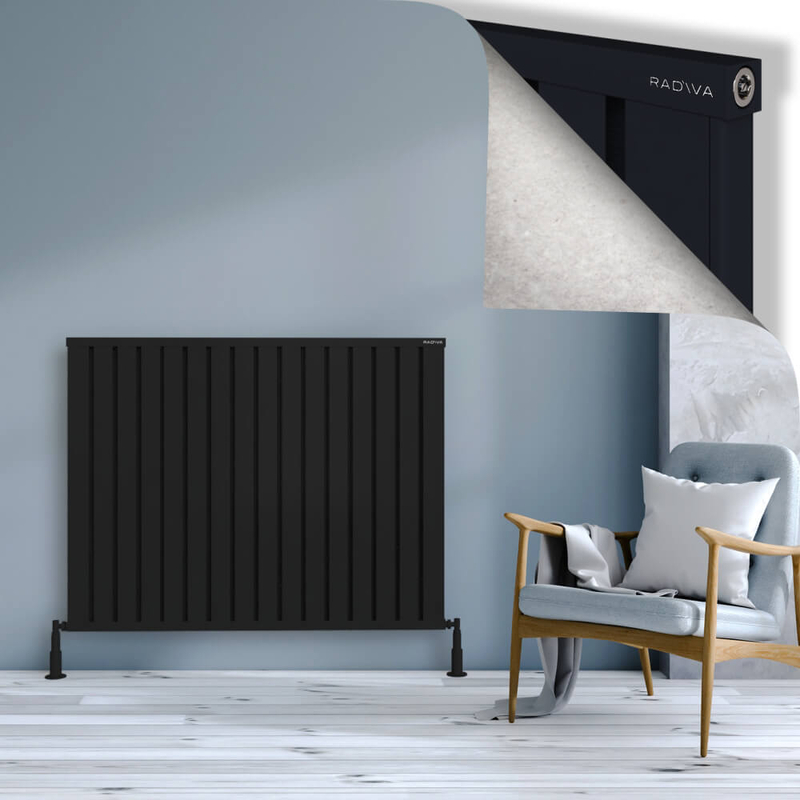 Obi Dekoratif Alüminyum Radyatör 1000x1284 Siyah 
