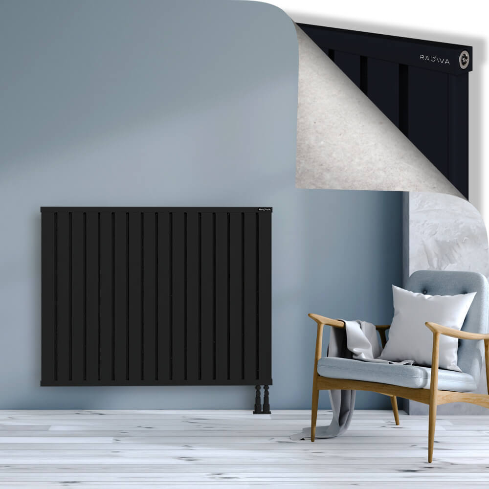 Obi Dekoratif Alüminyum Radyatör 1000x1284 Siyah - 3