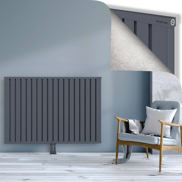 Obi Dekoratif Alüminyum Radyatör 1000x1444 Antrasit Alt Orta 50mm