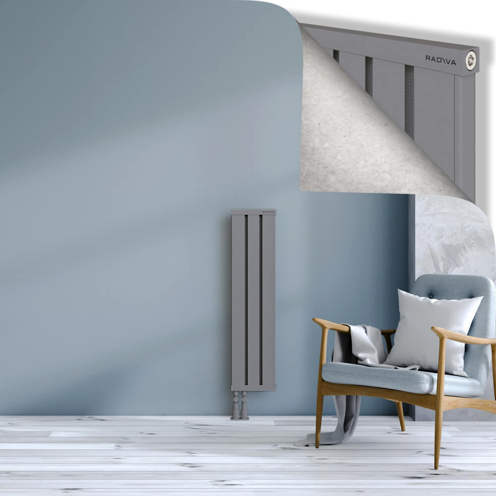 Obi Dekoratif Alüminyum Radyatör 1000x244 Gri - 4