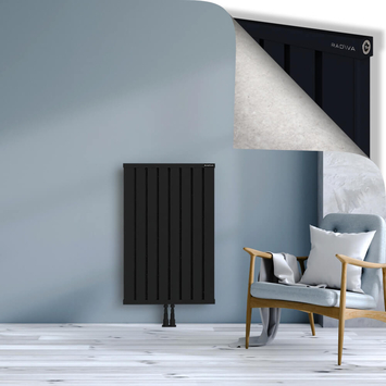 Obi Dekoratif Alüminyum Radyatör 1000x644 Siyah Alt Orta 50mm