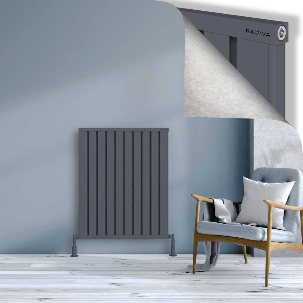 Obi Dekoratif Alüminyum Radyatör 1000x804 Antrasit - 1