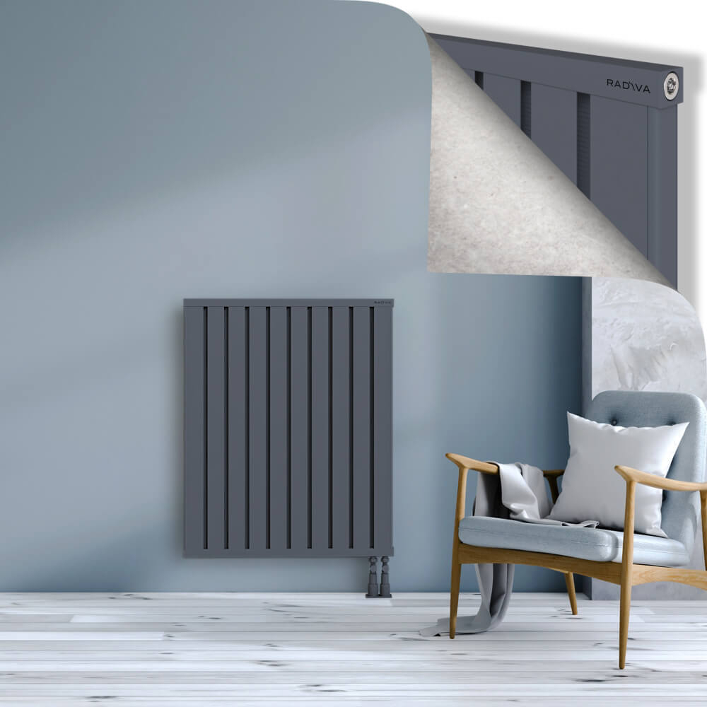 Obi Dekoratif Alüminyum Radyatör 1000x804 Antrasit - 3