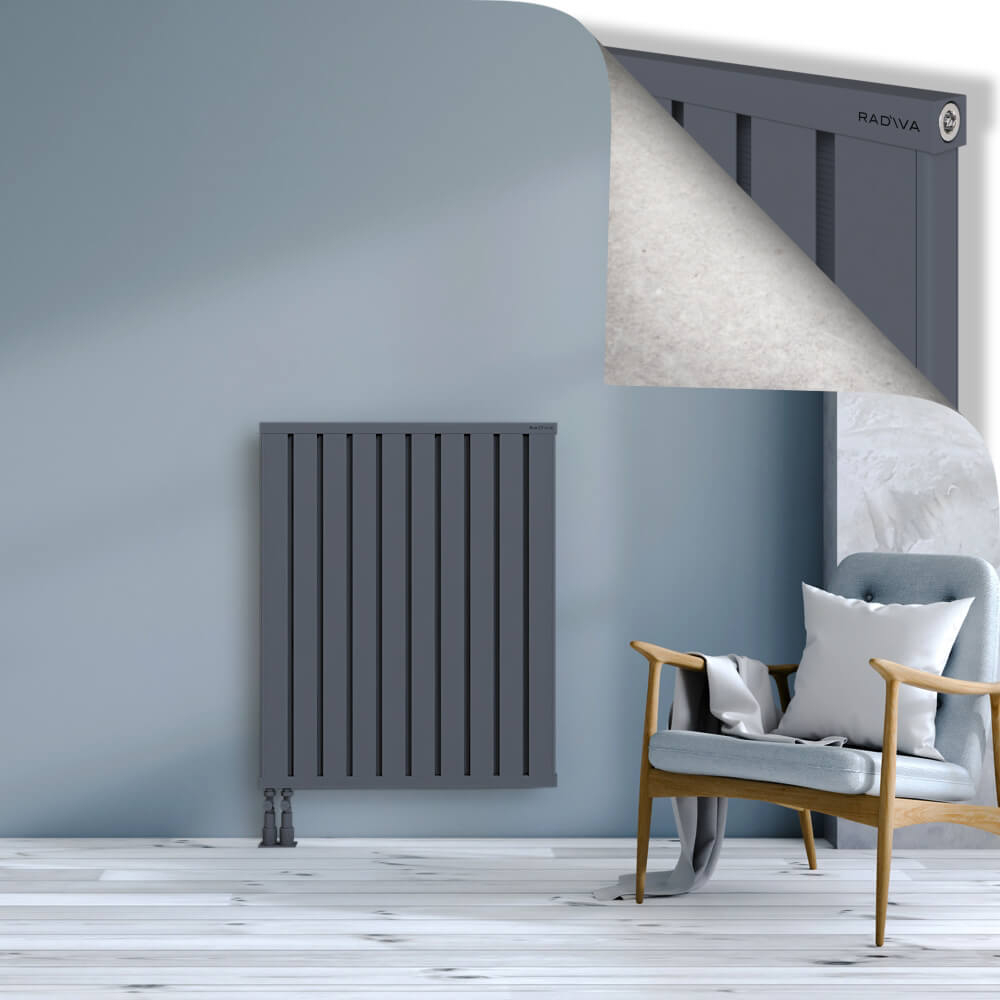 Obi Dekoratif Alüminyum Radyatör 1000x804 Antrasit - 4