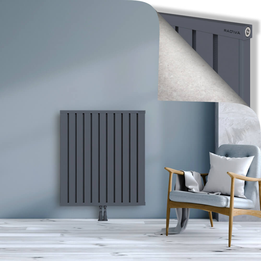 Obi Dekoratif Alüminyum Radyatör 1000x884 Antrasit - 2