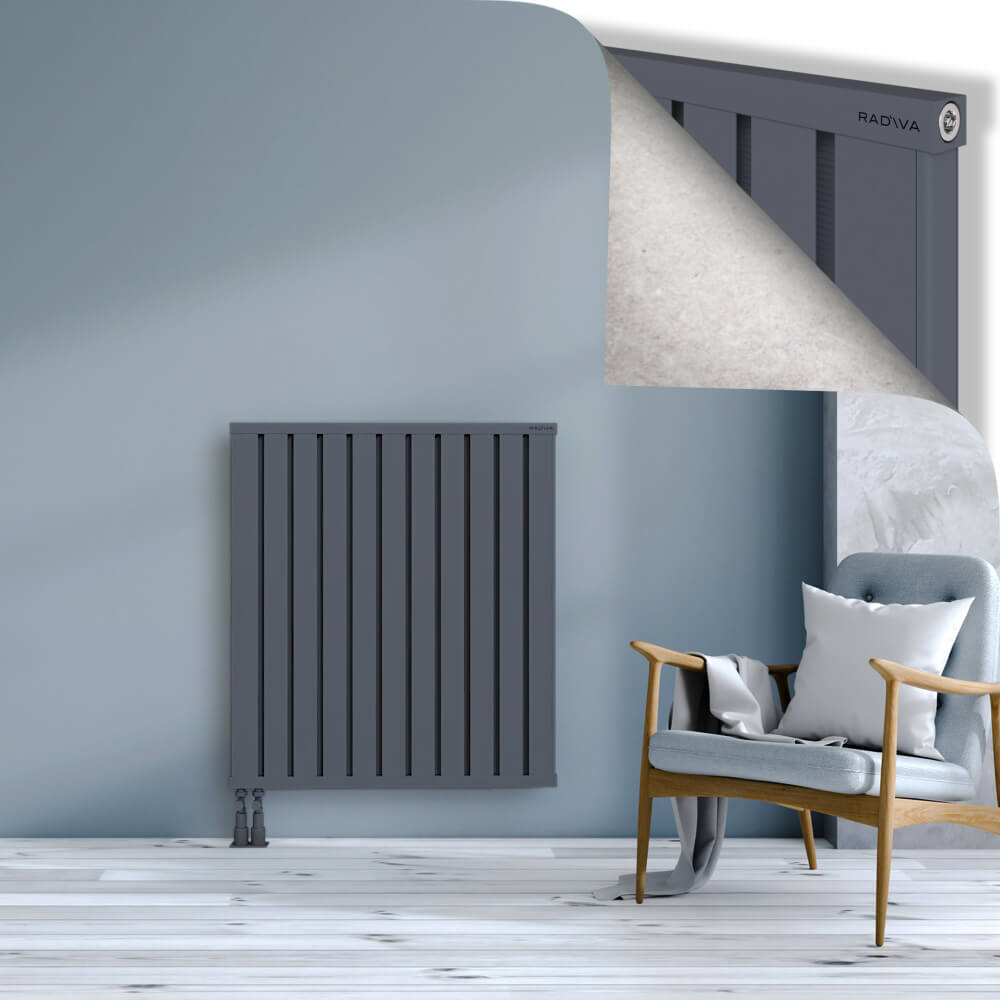 Obi Dekoratif Alüminyum Radyatör 1000x884 Antrasit - 4