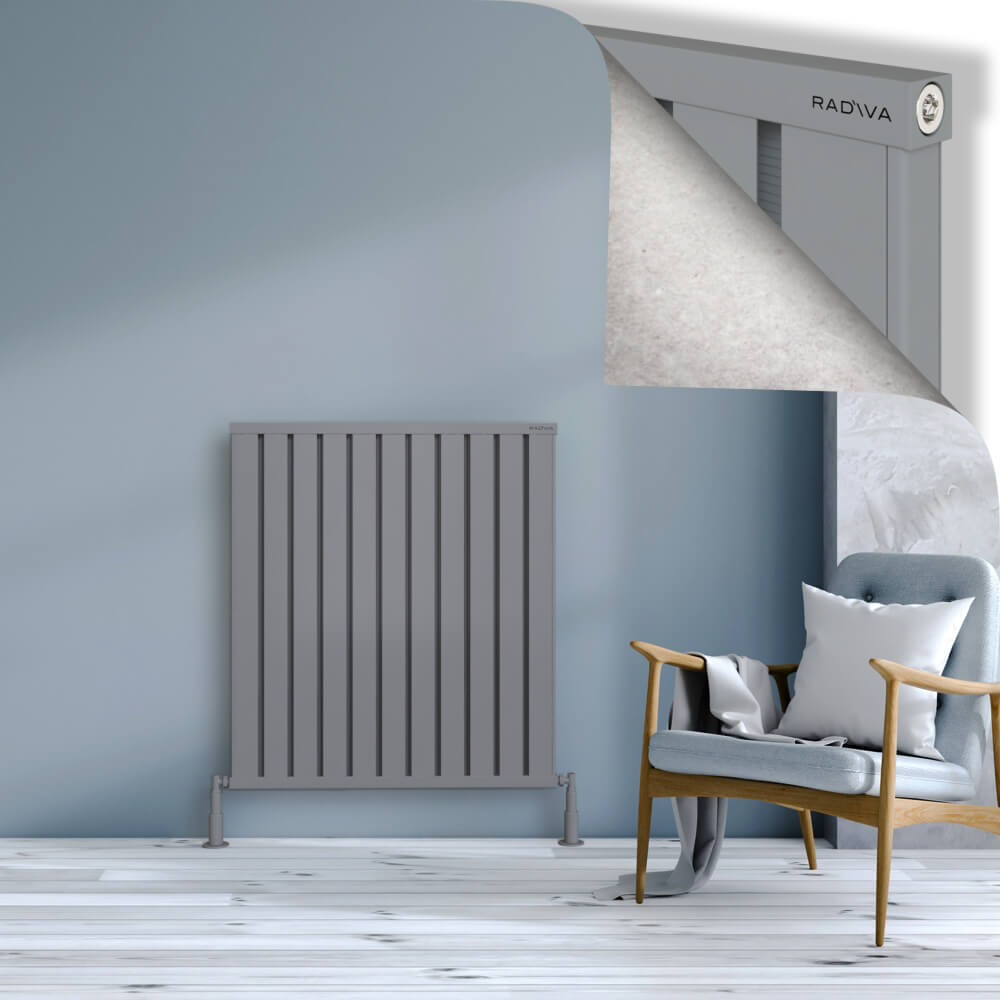 Obi Dekoratif Alüminyum Radyatör 1000x884 Gri - 1