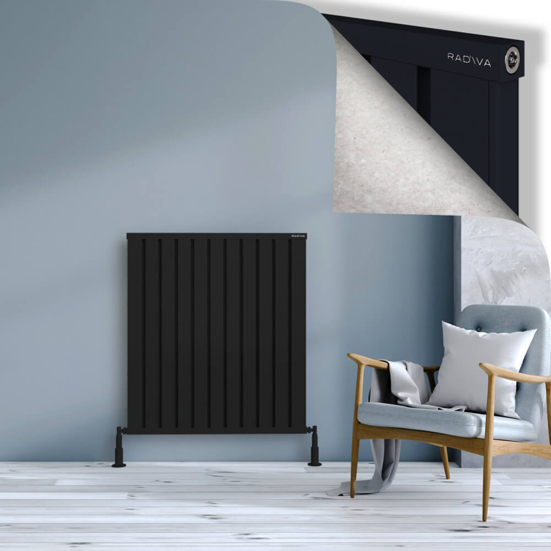 Obi Dekoratif Alüminyum Radyatör 1000x884 Siyah 