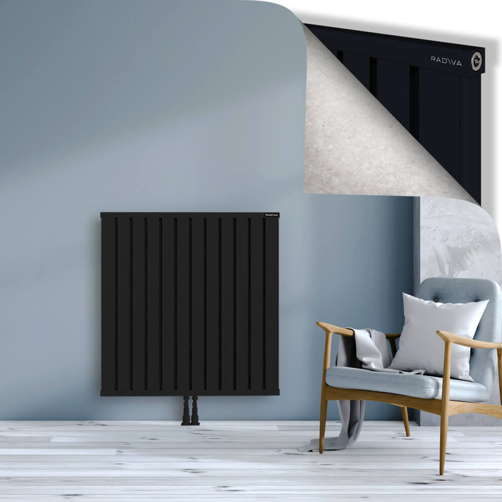 Obi Dekoratif Alüminyum Radyatör 1000x964 Siyah - 2