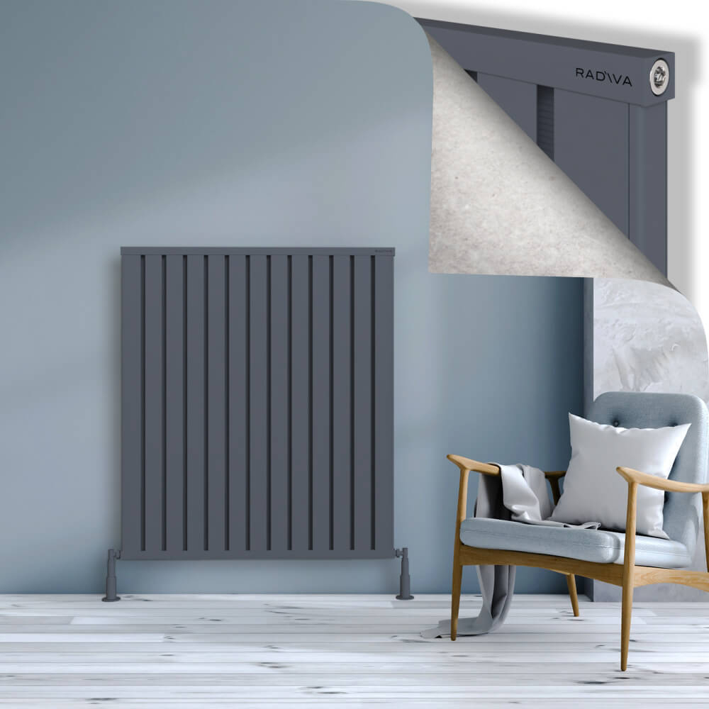 Obi Dekoratif Alüminyum Radyatör 1200x1044 Antrasit - 1