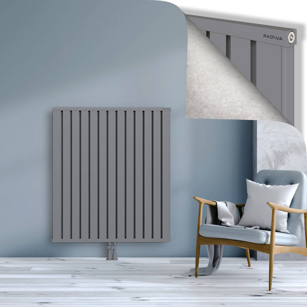 Obi Dekoratif Alüminyum Radyatör 1200x1044 Gri - 2