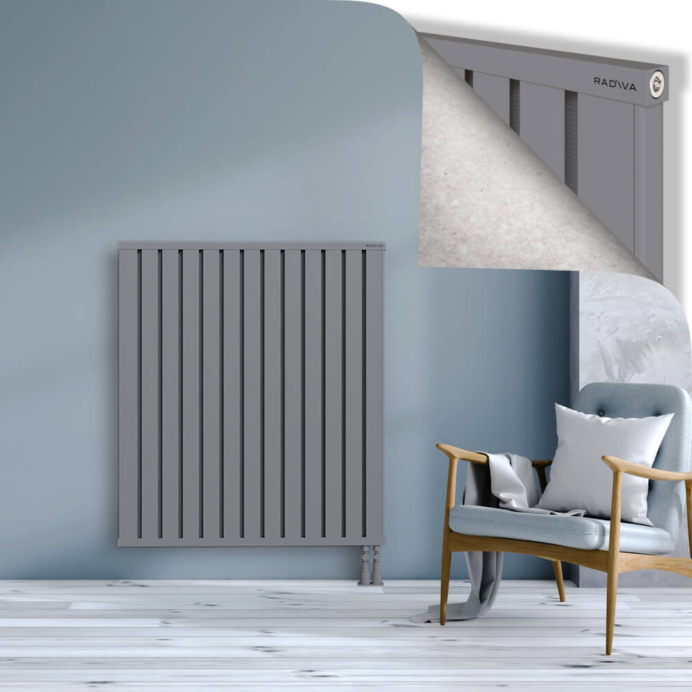 Obi Dekoratif Alüminyum Radyatör 1200x1044 Gri - 3