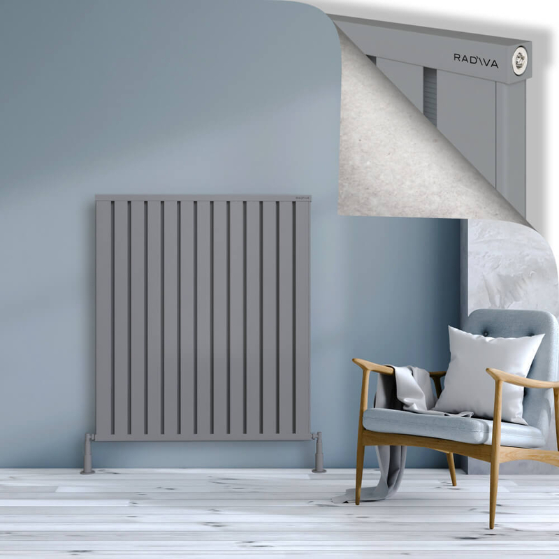 Obi Dekoratif Alüminyum Radyatör 1200x1044 Gri