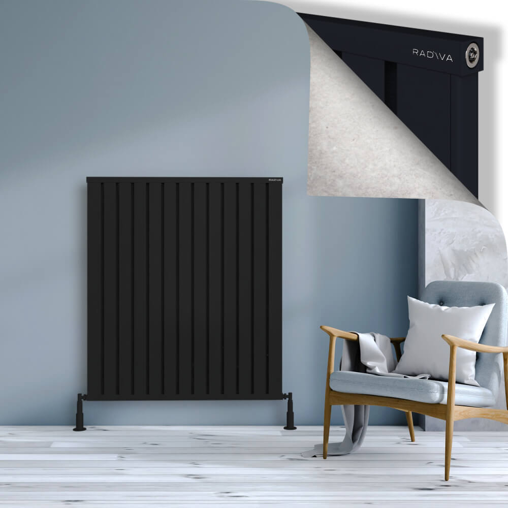 Obi Dekoratif Alüminyum Radyatör 1200x1044 Siyah - 1