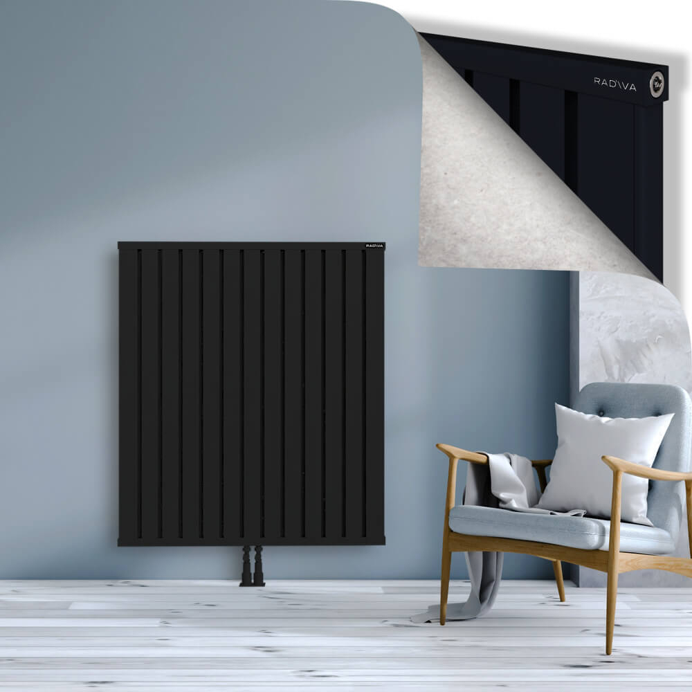 Obi Dekoratif Alüminyum Radyatör 1200x1044 Siyah - 2