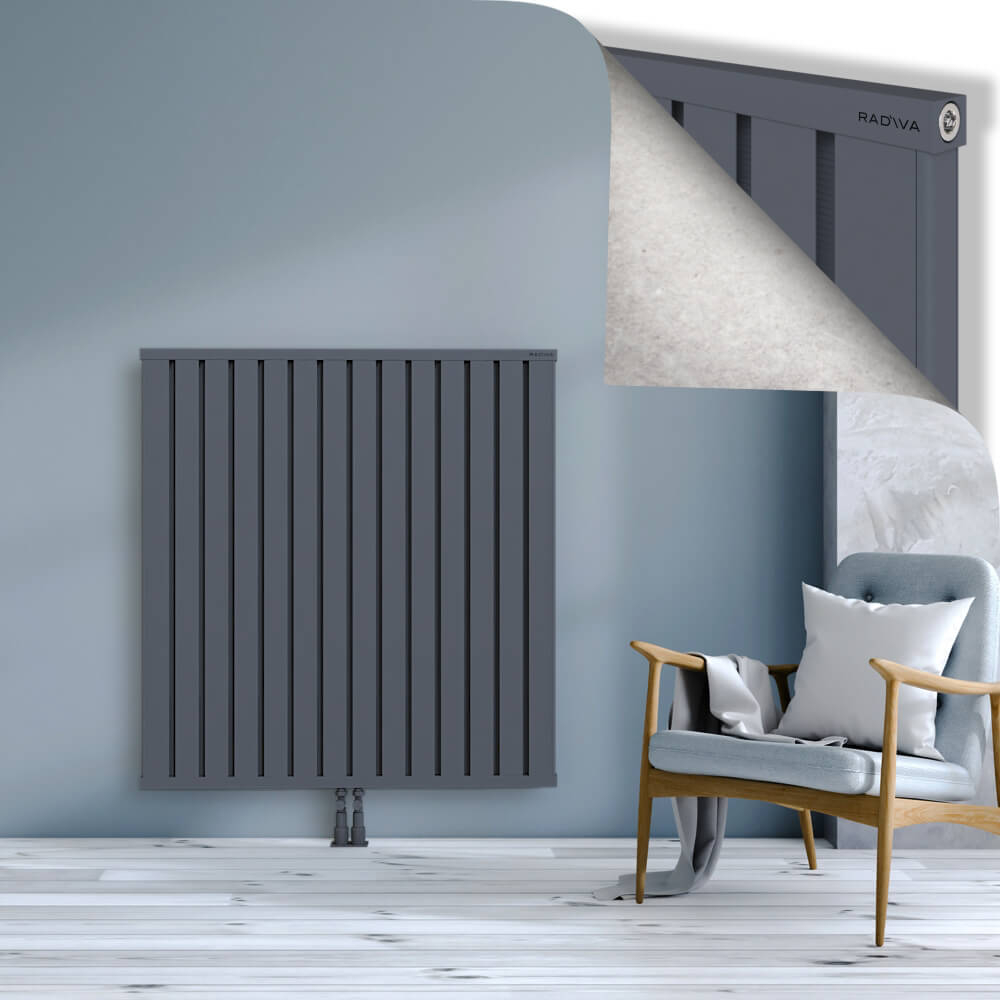 Obi Dekoratif Alüminyum Radyatör 1200x1124 Antrasit - 2