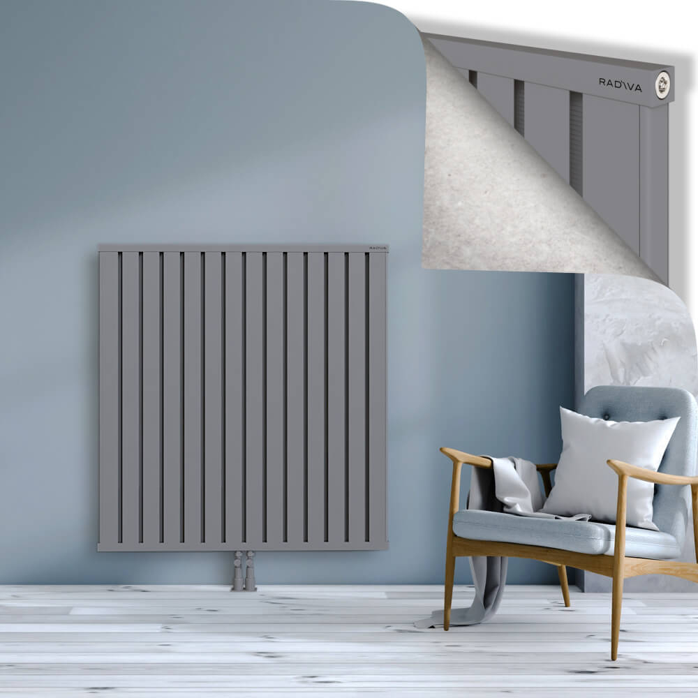 Obi Dekoratif Alüminyum Radyatör 1200x1124 Gri - 2