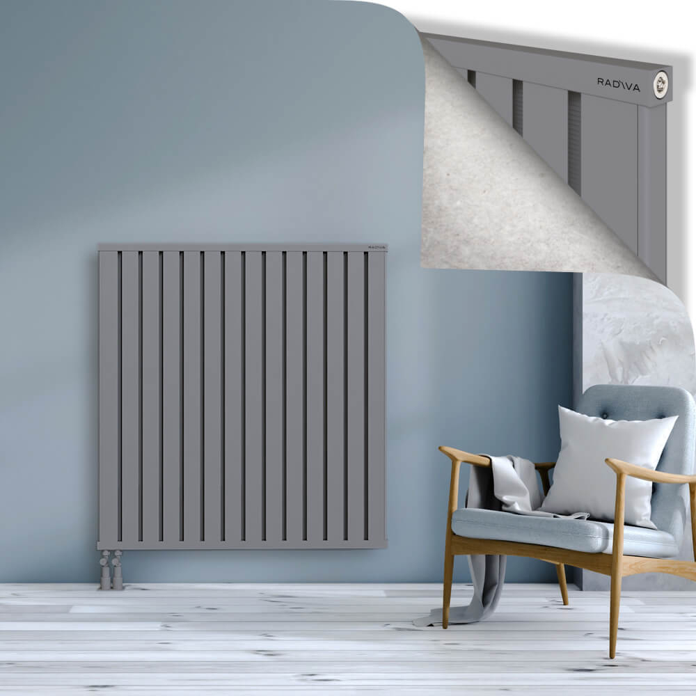 Obi Dekoratif Alüminyum Radyatör 1200x1124 Gri - 4