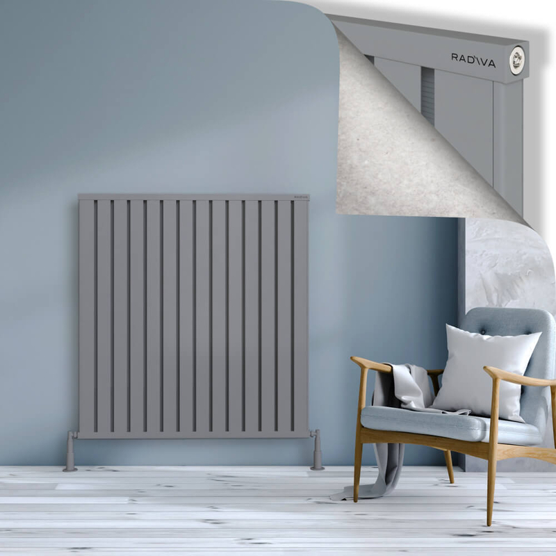 Obi Dekoratif Alüminyum Radyatör 1200x1124 Gri