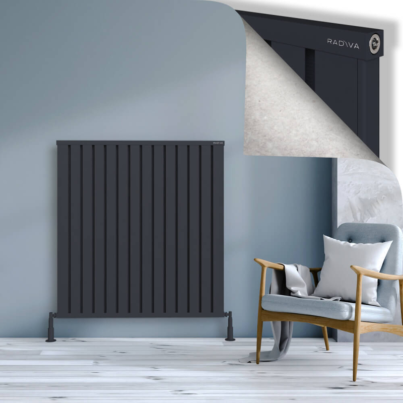 Obi Dekoratif Alüminyum Radyatör 1200x1124 Koyu Antrasit