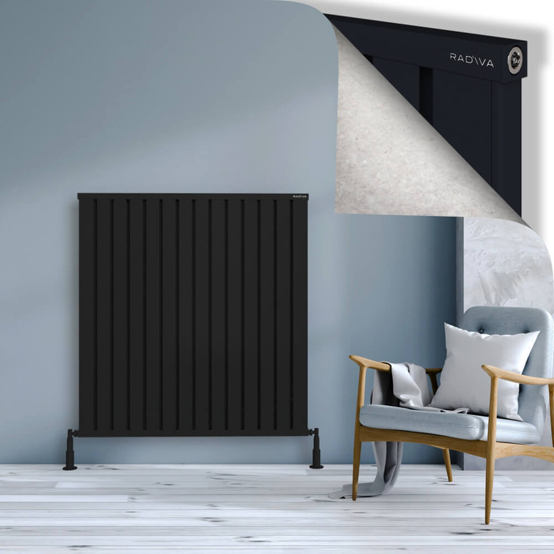 Obi Dekoratif Alüminyum Radyatör 1200x1124 Siyah