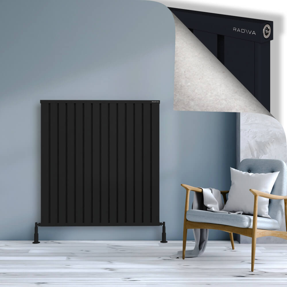 Obi Dekoratif Alüminyum Radyatör 1200x1124 Siyah - 1