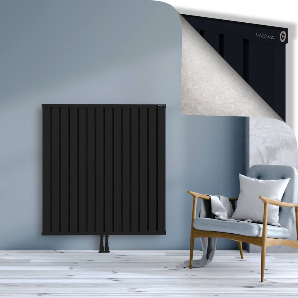 Obi Dekoratif Alüminyum Radyatör 1200x1124 Siyah - 2