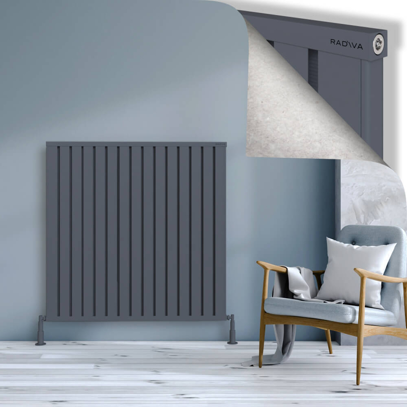 Obi Dekoratif Alüminyum Radyatör 1200x1204 Antrasit 