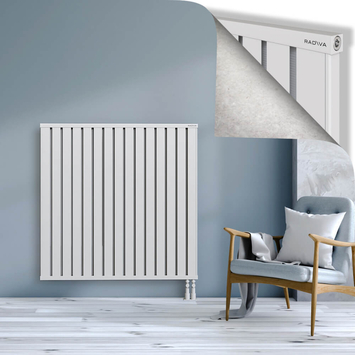 Obi Dekoratif Alüminyum Radyatör 1200x1204 Beyaz Alt Sağ 50mm