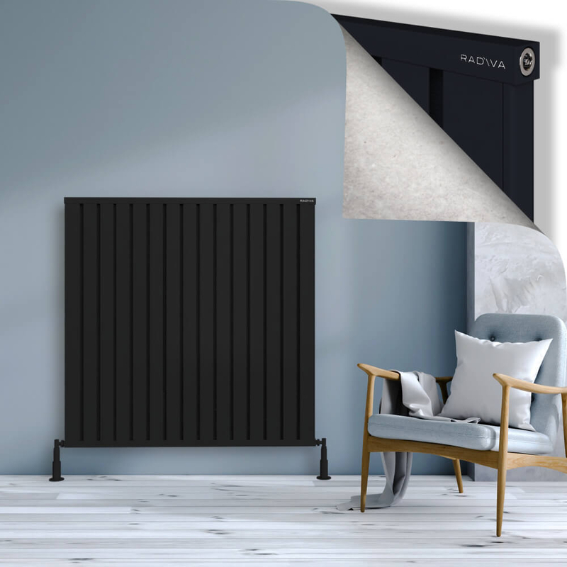 Obi Dekoratif Alüminyum Radyatör 1200x1204 Siyah 