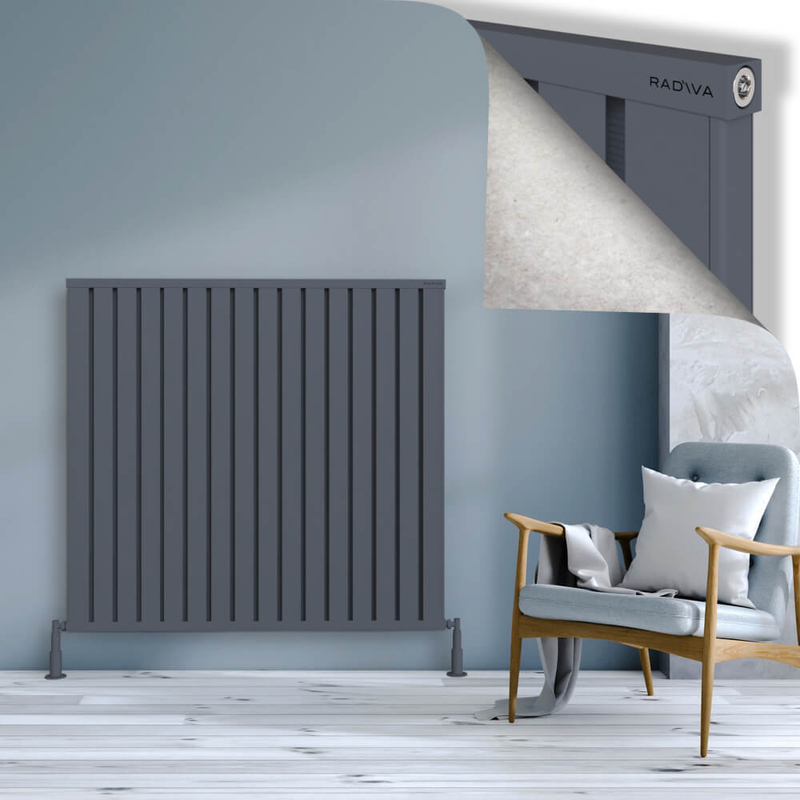 Obi Dekoratif Alüminyum Radyatör 1200x1284 Antrasit