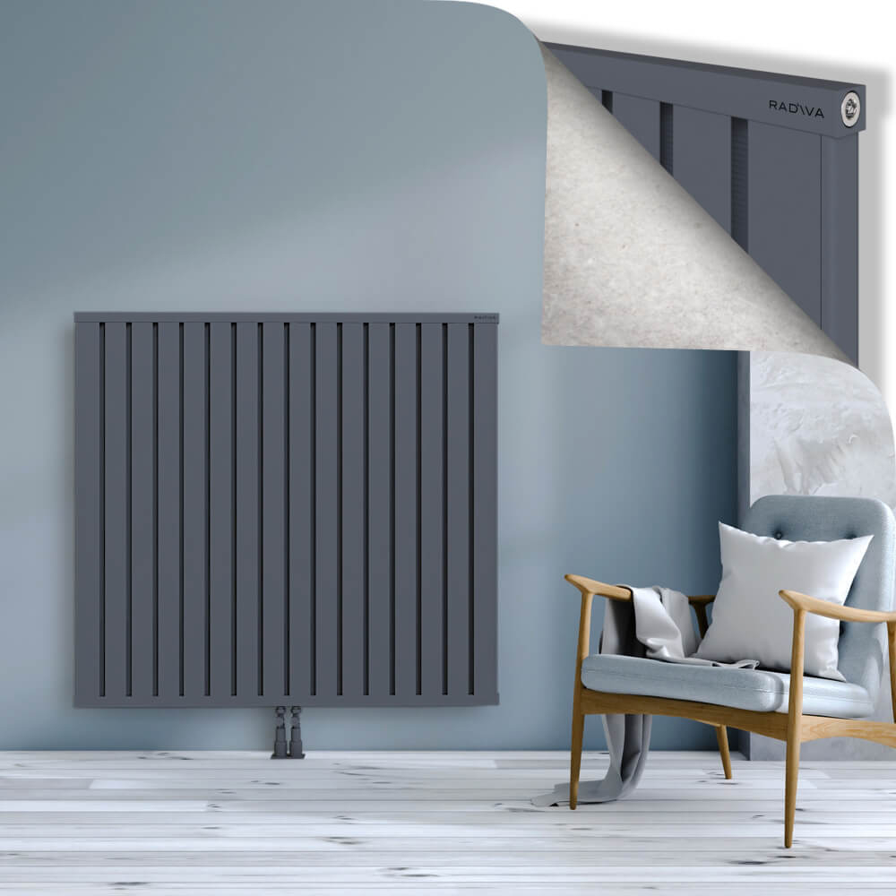 Obi Dekoratif Alüminyum Radyatör 1200x1284 Antrasit - 2