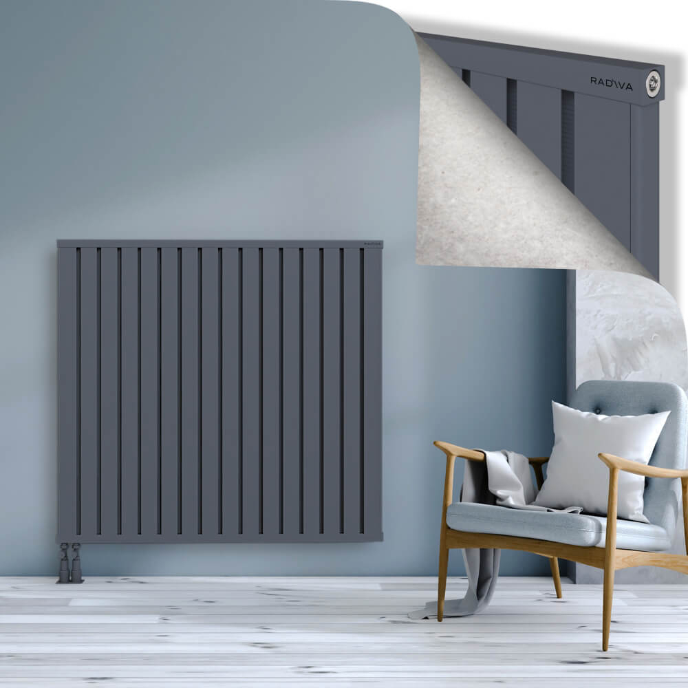 Obi Dekoratif Alüminyum Radyatör 1200x1284 Antrasit - 4