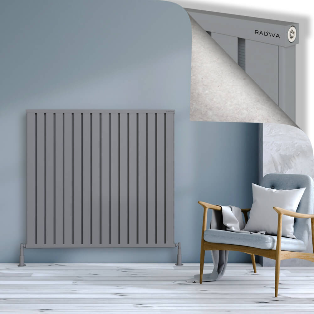 Obi Dekoratif Alüminyum Radyatör 1200x1284 Gri - 1
