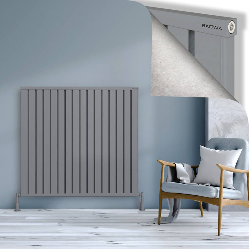 Obi Dekoratif Alüminyum Radyatör 1200x1284 Gri 