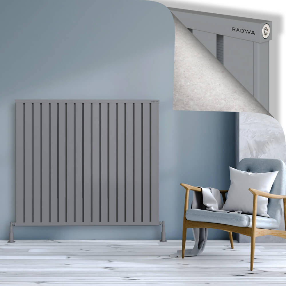Obi Dekoratif Alüminyum Radyatör 1200x1364 Gri - 1