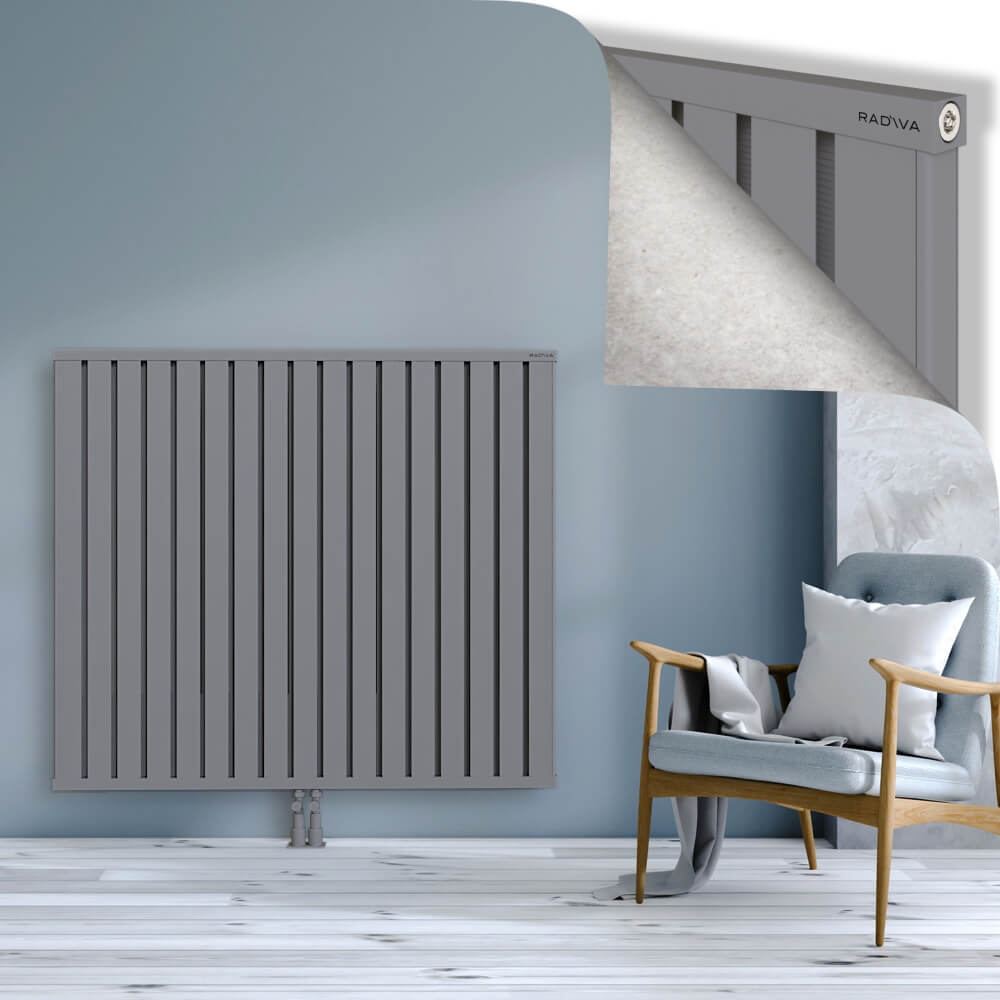 Obi Dekoratif Alüminyum Radyatör 1200x1364 Gri - 2