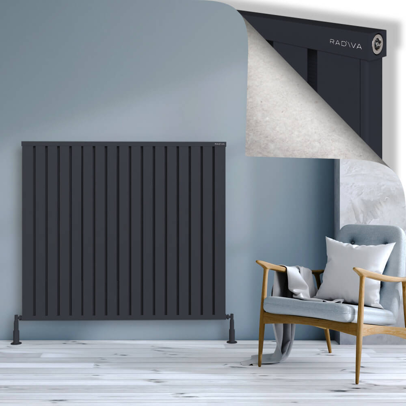Obi Dekoratif Alüminyum Radyatör 1200x1364 Koyu Antrasit