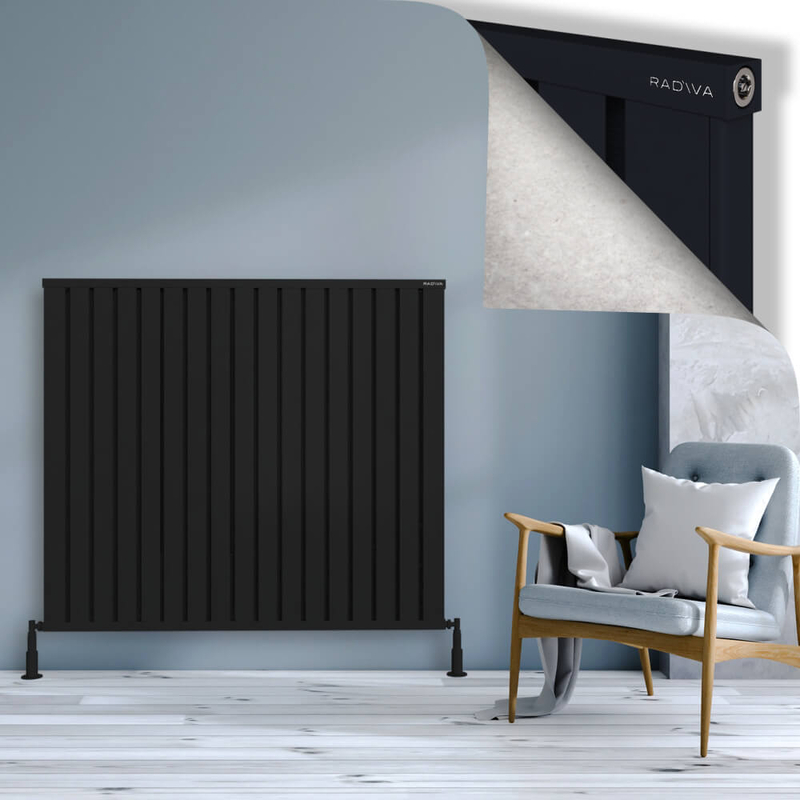 Obi Dekoratif Alüminyum Radyatör 1200x1364 Siyah 