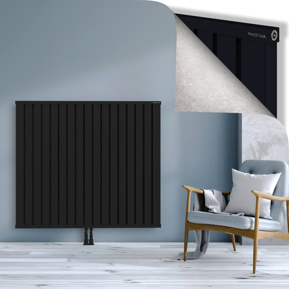 Obi Dekoratif Alüminyum Radyatör 1200x1364 Siyah - 2