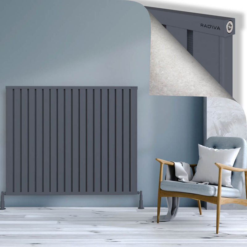 Obi Dekoratif Alüminyum Radyatör 1200x1444 Antrasit 