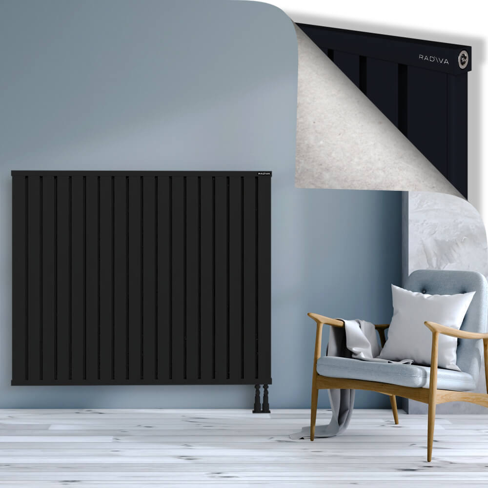 Obi Dekoratif Alüminyum Radyatör 1200x1444 Siyah - 3