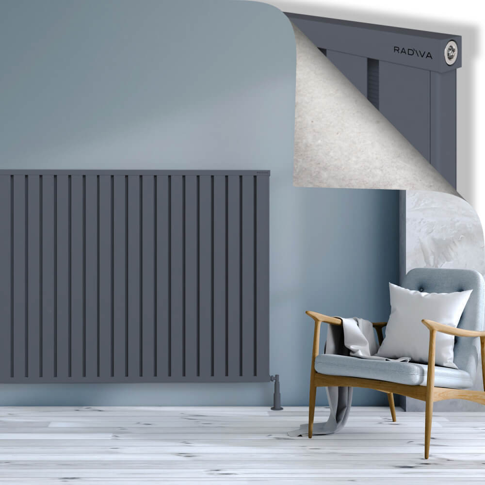 Obi Dekoratif Alüminyum Radyatör 1200x2084 Antrasit - 1