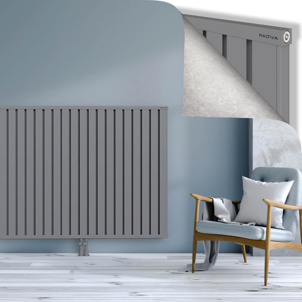 Obi Dekoratif Alüminyum Radyatör 1200x2164 Gri - 2