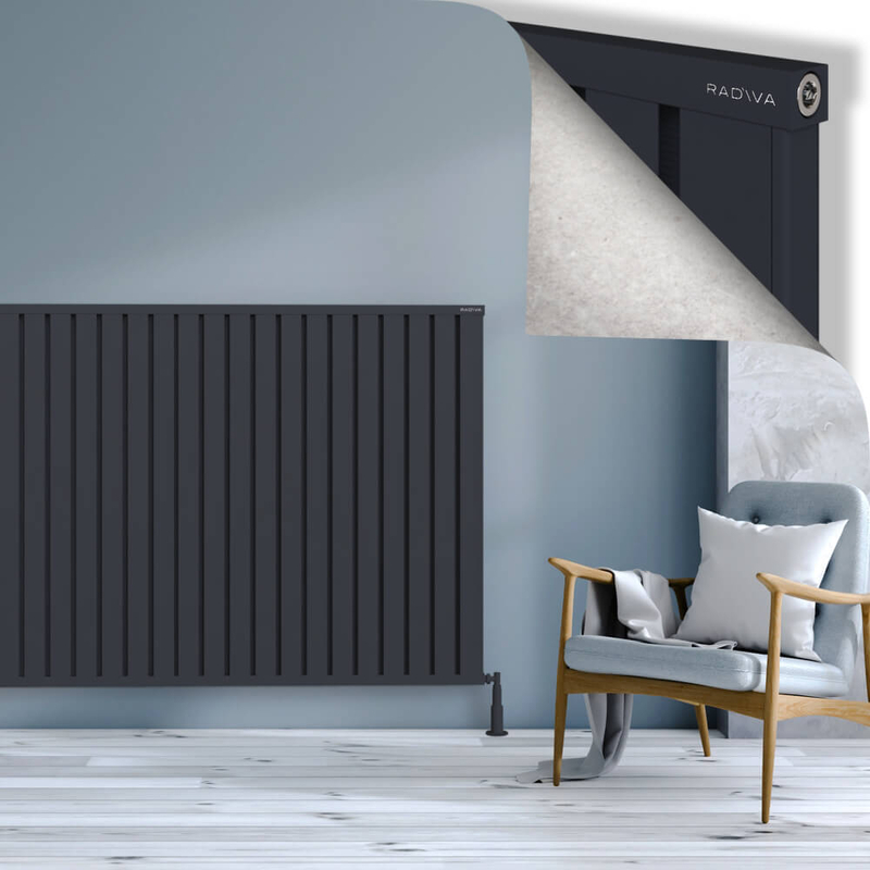 Obi Dekoratif Alüminyum Radyatör 1200x2484 Koyu Antrasit 