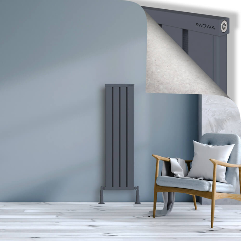 Obi Dekoratif Alüminyum Radyatör 1200x324 Antrasit 